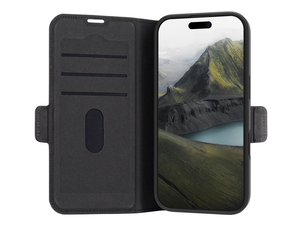 dbramante1928 Bergen Pro - Vikbart fodral för mobiltelefon - bulk - plast - svart - för Apple iPhone 16 Pro | Tele & GPS - Mobil tillbehör - Skydd & Väskor | GameStuff