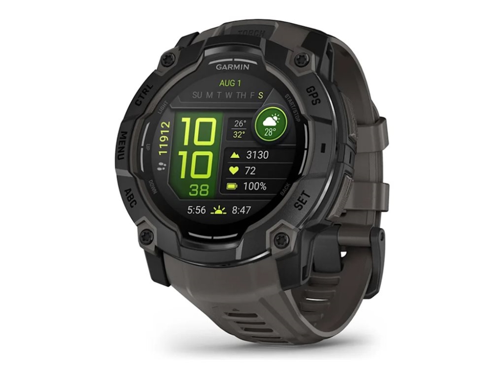 Garmin Instinct 3 AMOLED - 50 mm - svart fiberförstärkt polymer - Ja smart klocka med band - silikon - träkol - display 1.3 - 4 GB - Bluetooth, ANT+ - 59 g | Sport & Träning - Pulsklockor & Smartwatches - Smartklockor | GameStuff