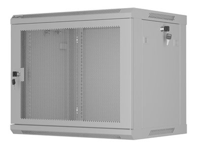 Lanberg WF01 Series - Rack skåp - 600 x 450, med perforerad dörr, platt pack - väggmontering - grå, RAL 7035 - 9U - 19 | Datorer & Surfplattor - Rackkabinetter - Rackkabinett | GameStuff