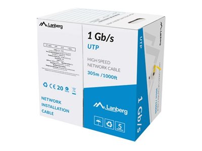 Lanberg Lcu6-10Cc-0305-Y, 305 M, U/Utp (Utp), Gelb