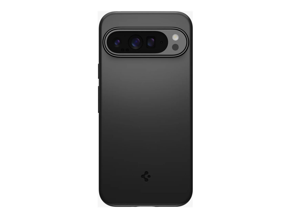 Spigen Thin Fit - Bagsidecover Til Mobiltelefon - Termoplastisk Polyuretan (Tpu), Polycarbonat (Pc) - Sort - For Google Pixel 9 Pro Xl