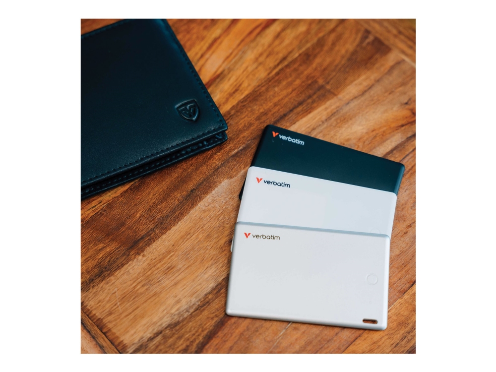 Verbatim My Finder - Anti-tab Bluetooth-tag for pung - sort, sølv, hvid (pakke med 3)