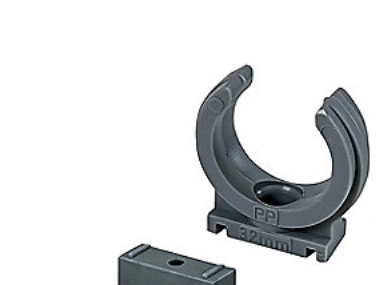 Grauer Pp-Schellenrohrträger 50Mm Auf 50Mm Ht-Abflussrohr