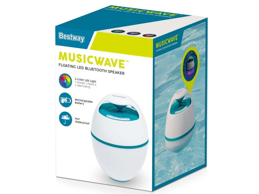 MusicWave Flytande LED Bluetooth Högtalare | Trädgården - Pools & Vatten spel - Pool tillbehör | GameStuff