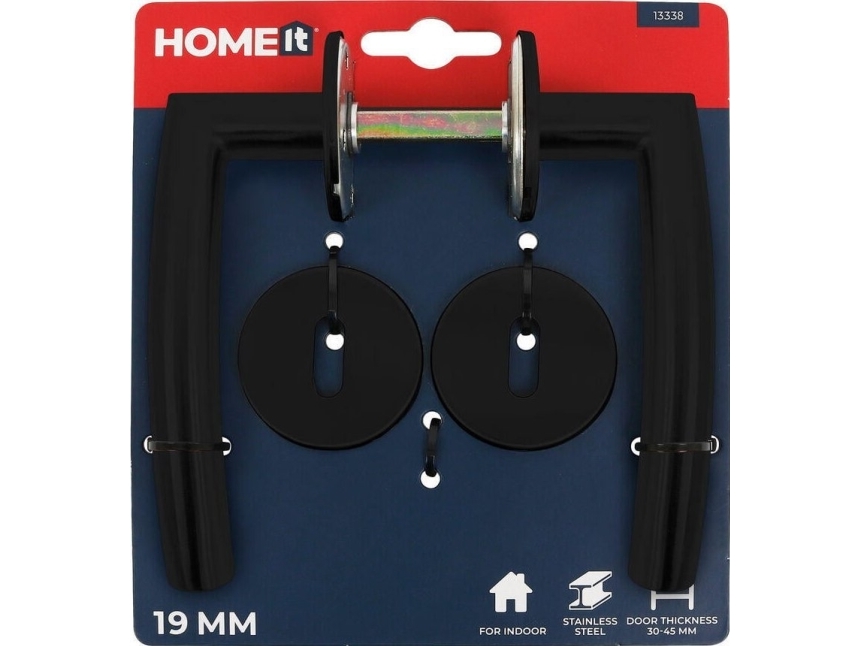 Home&gt it® dörrhandtag med B-handtag 19 mm. matt svart | Huset - Inredning - Dörrhandtag | GameStuff
