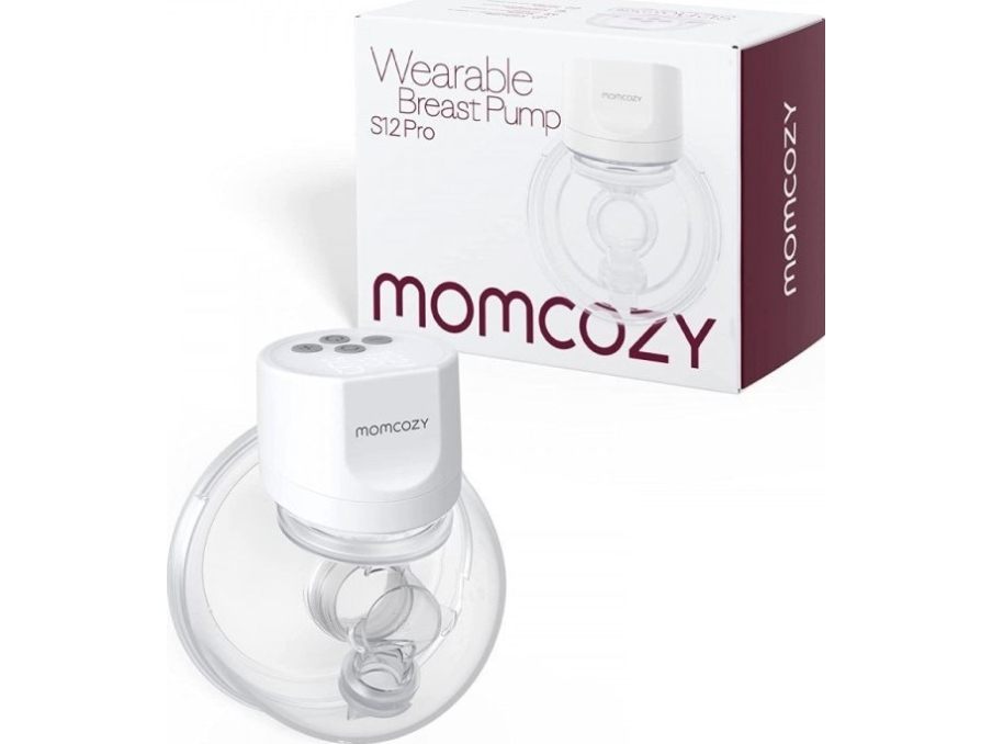 MOMCOZY S12 PRO WEARABLE BREAST PUMP WHITE DOUBLE PACKS