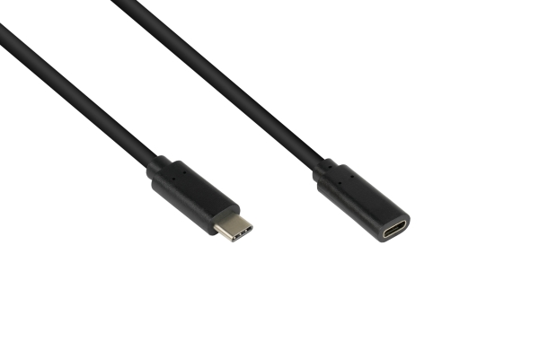 Alcasa 2831-Cv005s, 0,5 M, Usb C, Usb C, Usb 3.2 Gen 2 (3.1 Gen 2), 10 Gbit/Sek., Sort
