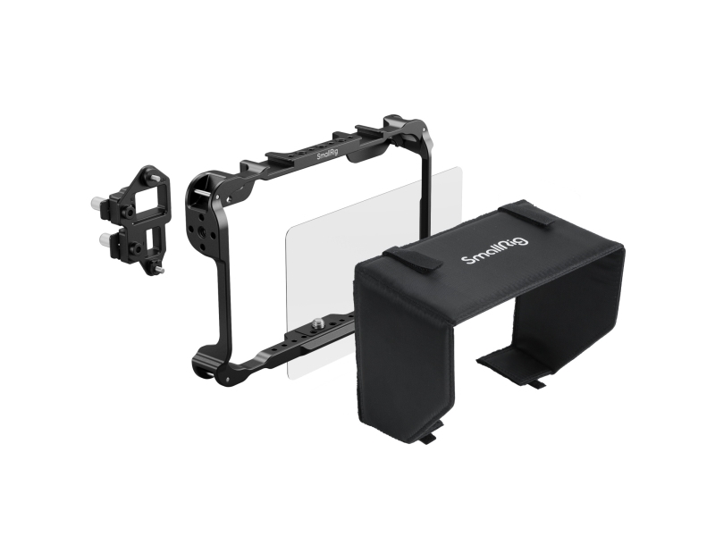 Smallrig 5030, Kamera-Monitorkäfig, Schwarz, Aluminium, Glas, Silikon, Nylon, Edelstahl, Atomos, 1 Paar(E), Shinobi Ii