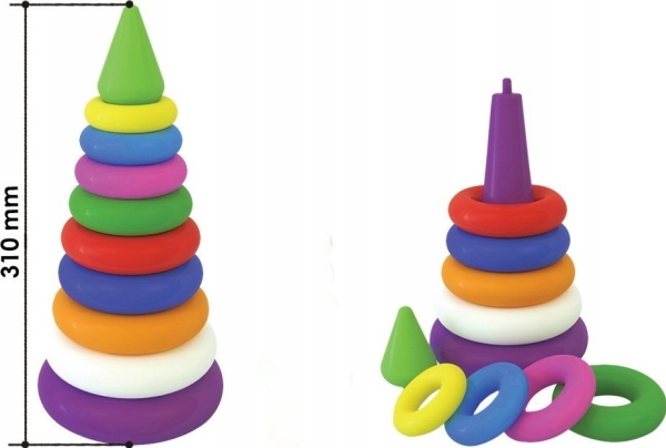 Technok Piramida z kółek TechnoK TEH2360 02360 | Leksaker - För dom minsta - Aktivitetsleksaker | GameStuff