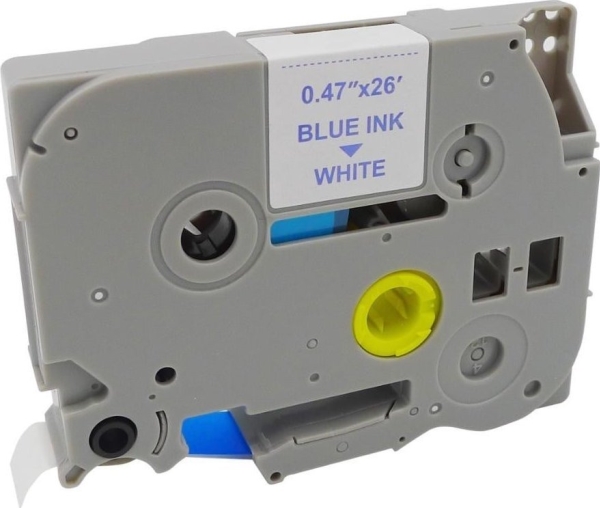 Mediarange Kunststoff-Schriftbandkassette, Für/Ersetzt Brother Tz-233/Tze-233, Permanent Haftend, 12Mm, 8M, Laminiert, Blau Auf Weiß