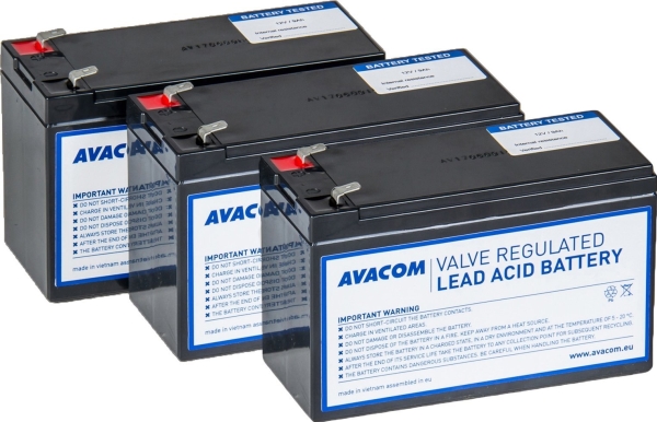 Avacom Avacom Ava Rbp03 12090 Kit Batteri Pro Ups Cyberpower Dell Eaton Effekta Fsp Fortron Hp Legrand