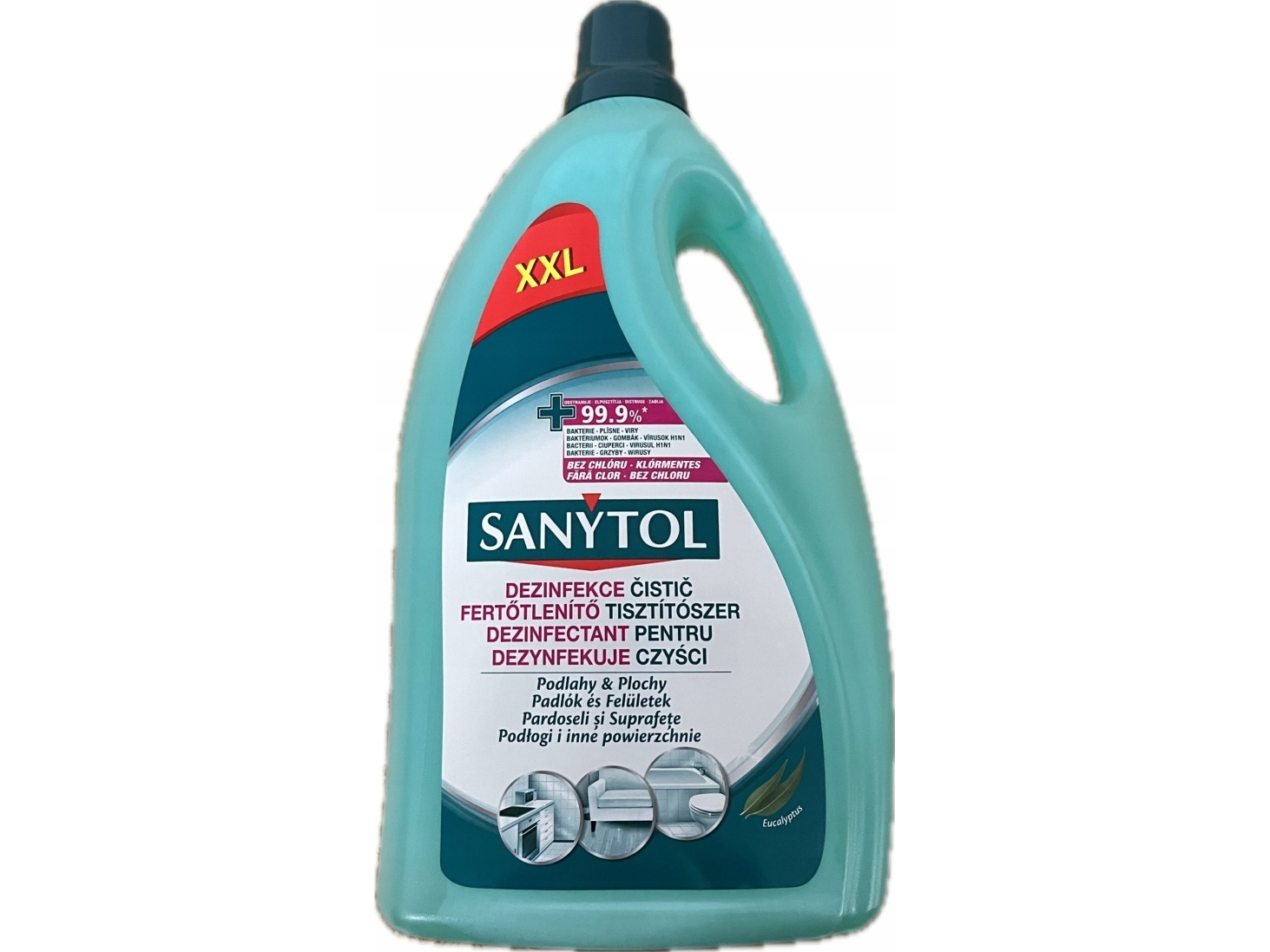 SANYTOL Skystis grindims ir kitiems paviršiams su eukalipto kvapu 5L