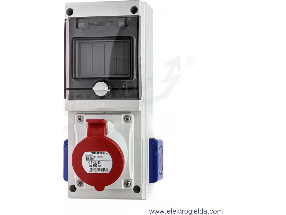 Scame-Schaltanlage Ausgestattet Mit 1X32a/380V 3P+N+E, 2X230v, 4 Mod632.3W (Scame)