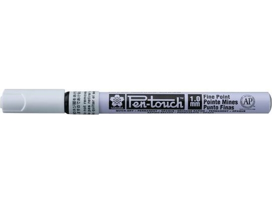 Bruynzeel Sakura Sakura Pen-Touch Fin Marker 1,0 Mm Hvid