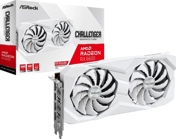Grafikkort Grafikkort|asrock|amd Radeon Rx 6600|8 Gb|gddr6|128 Bit|pcie 4.0 8x|gpu 1626 Mhz|flakt För Dubbel Och Halv Sockel|1xhdmi|3xdisplayport|rx6