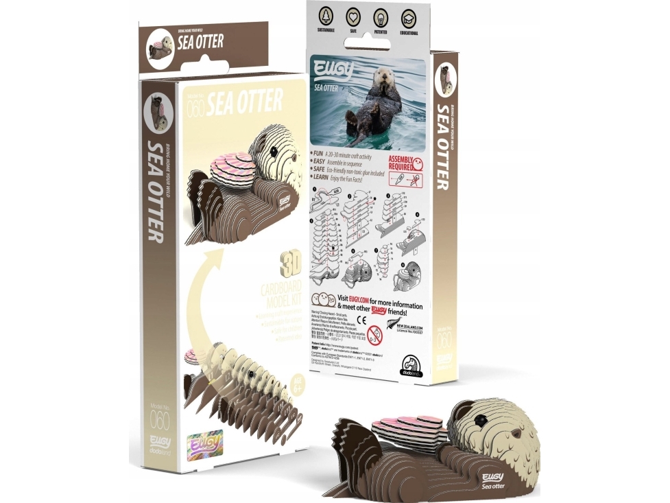 Fat Brain Toys Eugy the Otter 3D Eco Puzzle -palapeli