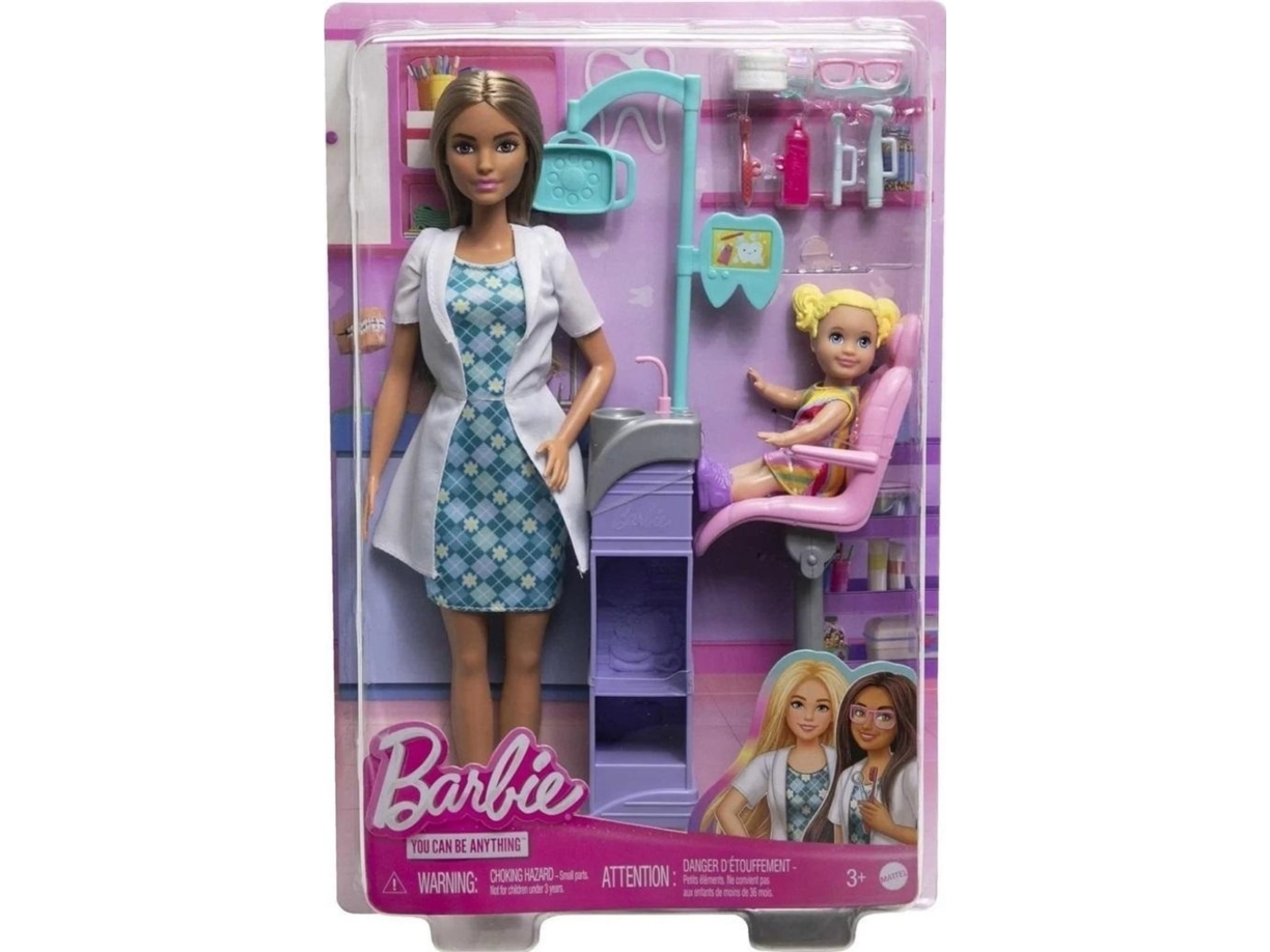 Barbie Teka Barbie Karriar Barbiedocka: Tandlakarmottagning Med Patient