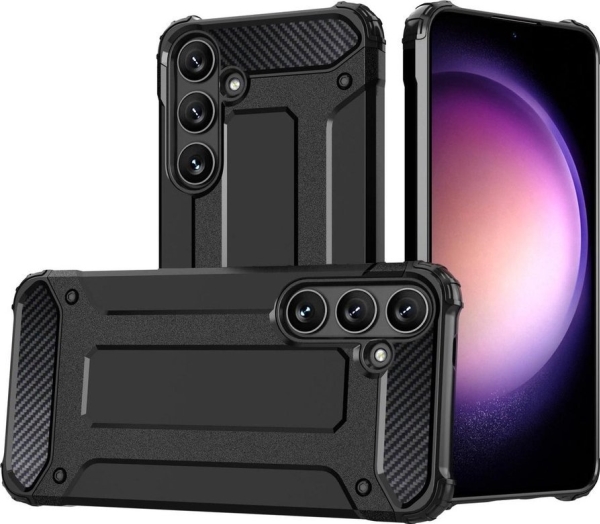 Hybrid Pansarskal För Xiaomi Poco C65 / Redmi 13c Pansar Sort