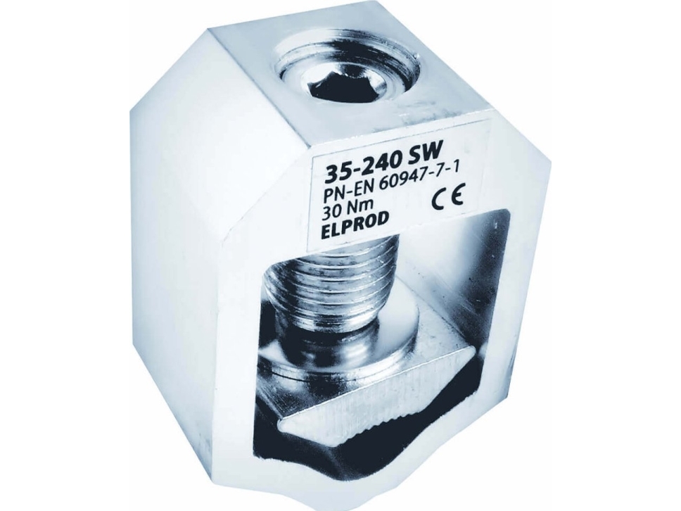 Simet skinne-klemme 84342000 2402 V35-240SW metalisk