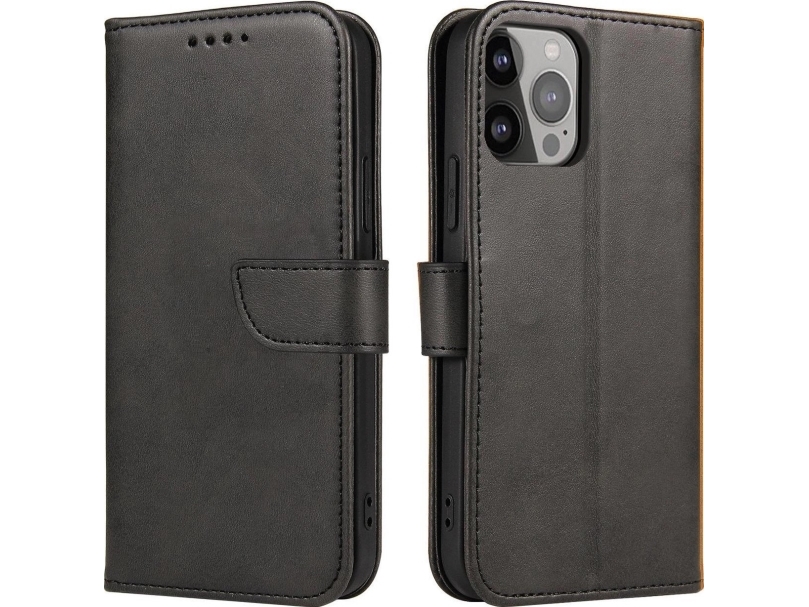 Nytt Sleep Case För Samsung Galaxy S25 Flipskydd Och Stativ Sort