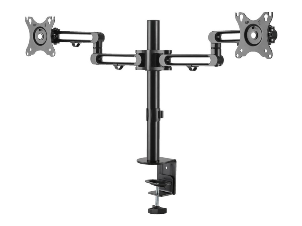 Eaton Tripp Lite Series Flex Arm Dual Desk Mount For 13 - 27" Screens Up To 17.6 Lbs Per Screen - Monteringssæt - Fuld Bevægelse - For 2 Lcd Displays