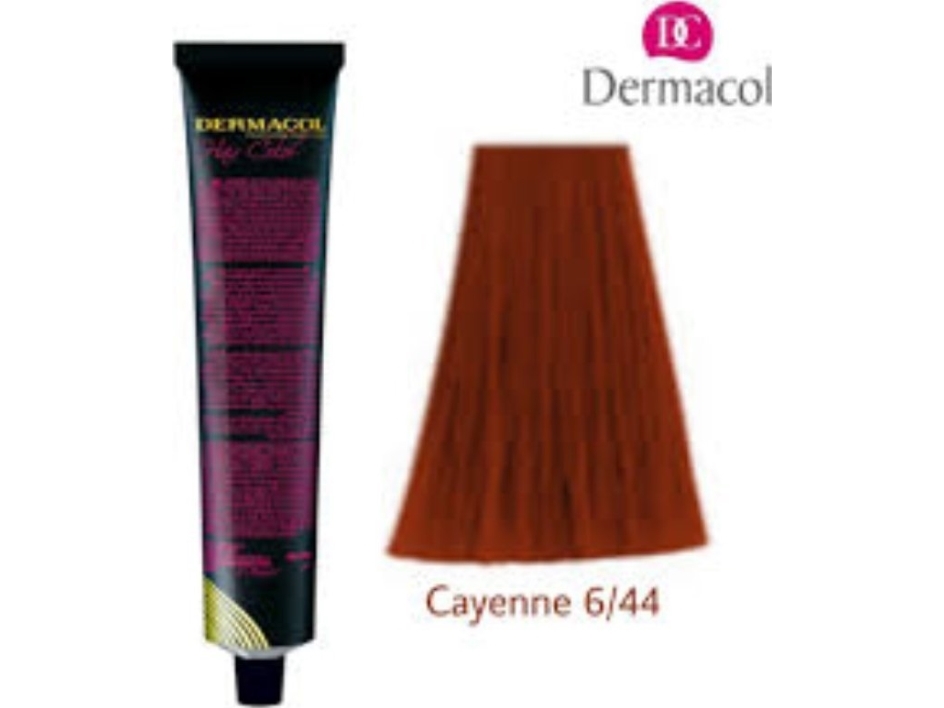 Dermacol Professional Hair Color Permanent-Haarfarbe 6/44 Cayenne 60 Ml