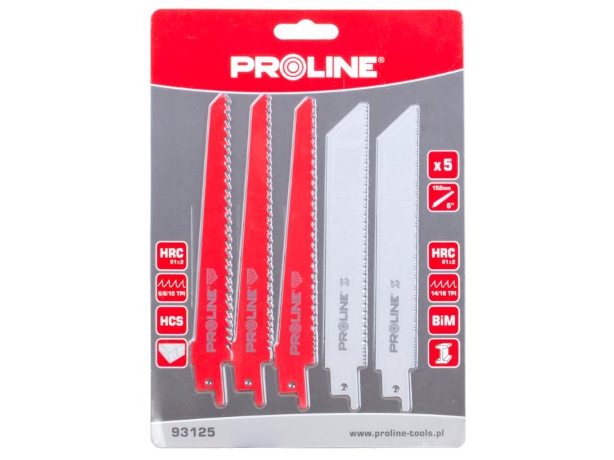 Pro-Line sticksågbladssats för trä och metall till sticksåg 5 st. (93125)
