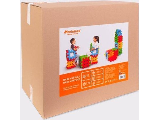 Marioinex Maxi-Waffel-Bausteine In Einer Schachtel Mit 24 El.
