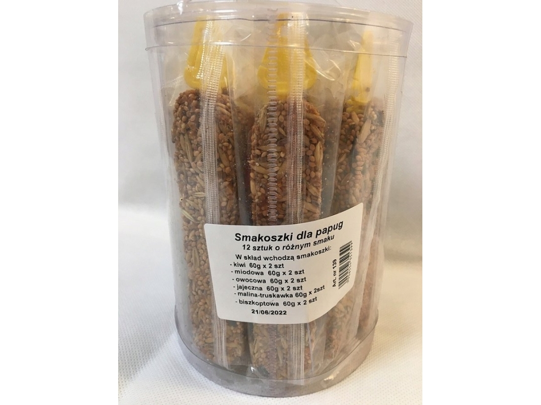 DAKO-ART BOMBONIER til papegøjer 12 stk.