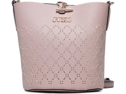 Guess Amara Bucket Taske I Syntetisk Læder Og Tekstil Powder Pink Hwxg8493010