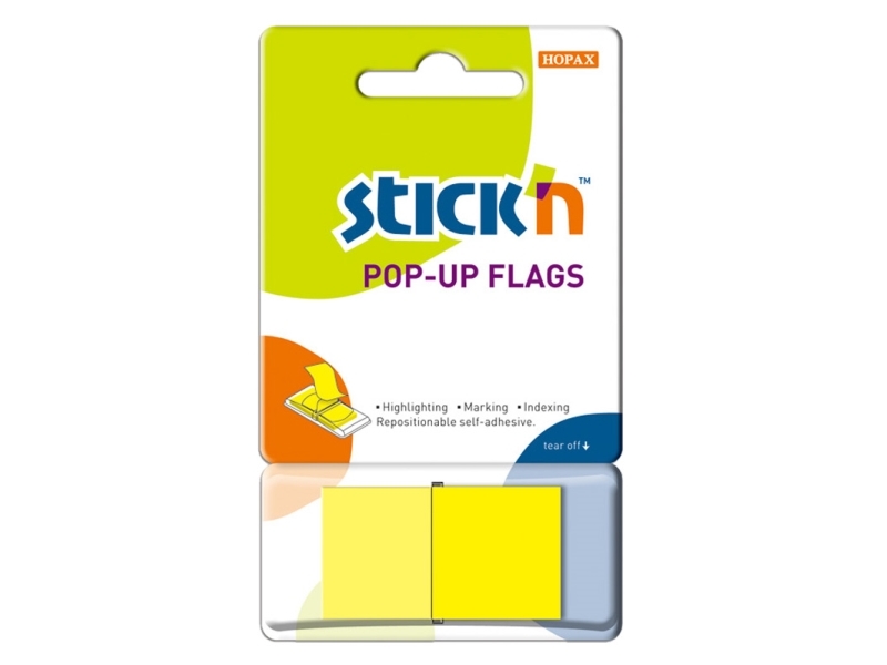 Pop Up-Faner 45X25 50 Ark Gul - (24 Stk.)