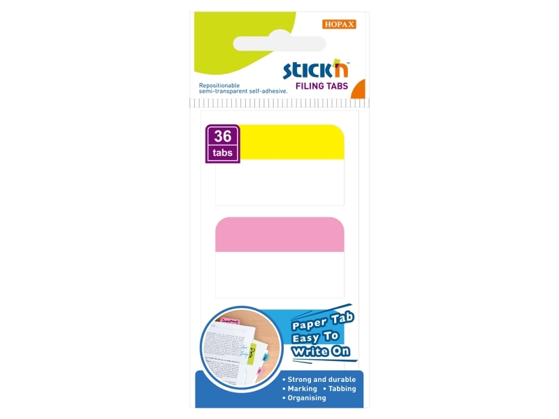 Indeksfaner 3St 28X45 12 Blad Assorterat - (18 Stk.)