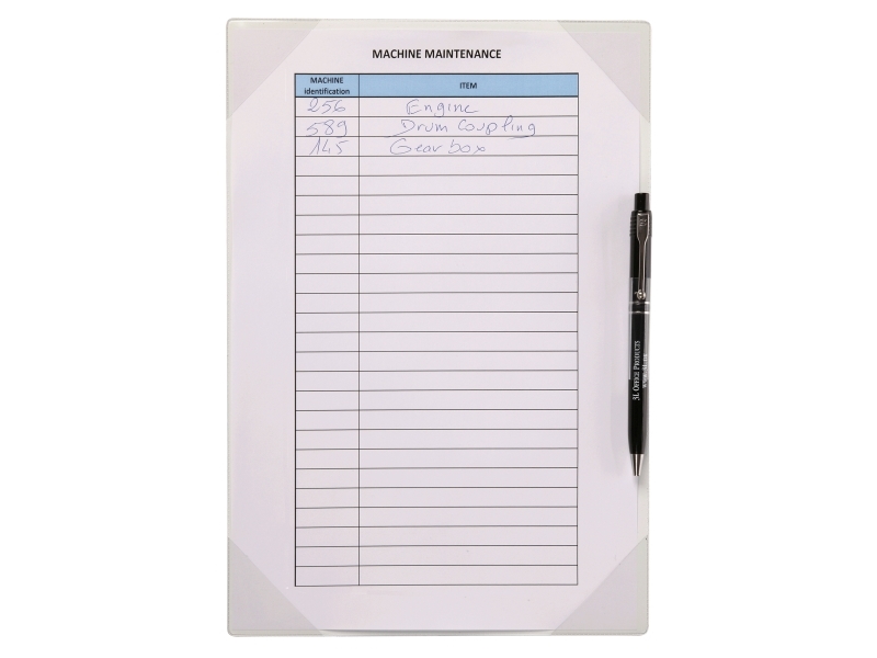 Selvklæbende lommer, BNT Kang Easy Write, 220x305x7mm, A4, hvid pakke a 2 stk
