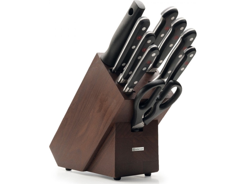Wüsthof CLASSIC blok med 9 knive WSTHOF