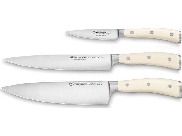 Wusthof CLASSIC IKON CREME sæt med 3 knive WSTHOF