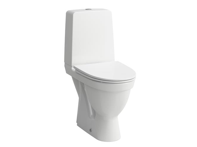 Laufen Kompas gulvstående toilet - høj model - med skjult S-lås, rimless skyllekant og til skruemontering