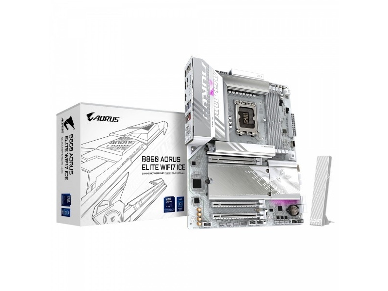 Gigabyte B860 Aorus Elite Wifi7 Ice Intel Lga 1851 Socket V1 Intel Core Ultra Series 1 Intel Core Ultra Series 2 Lga 1851 Ddr5 Sdram 256