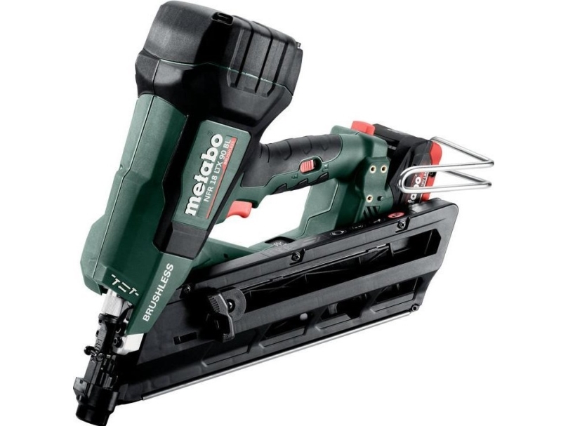 Metabo METABO.NAILER NFR 18 LTX 90 BL 2x4.0Ah LiHD 34` 50-90mm METABOX | Elverktyg - DIY - Akku Verktyg - Spikpistol | GameStuff