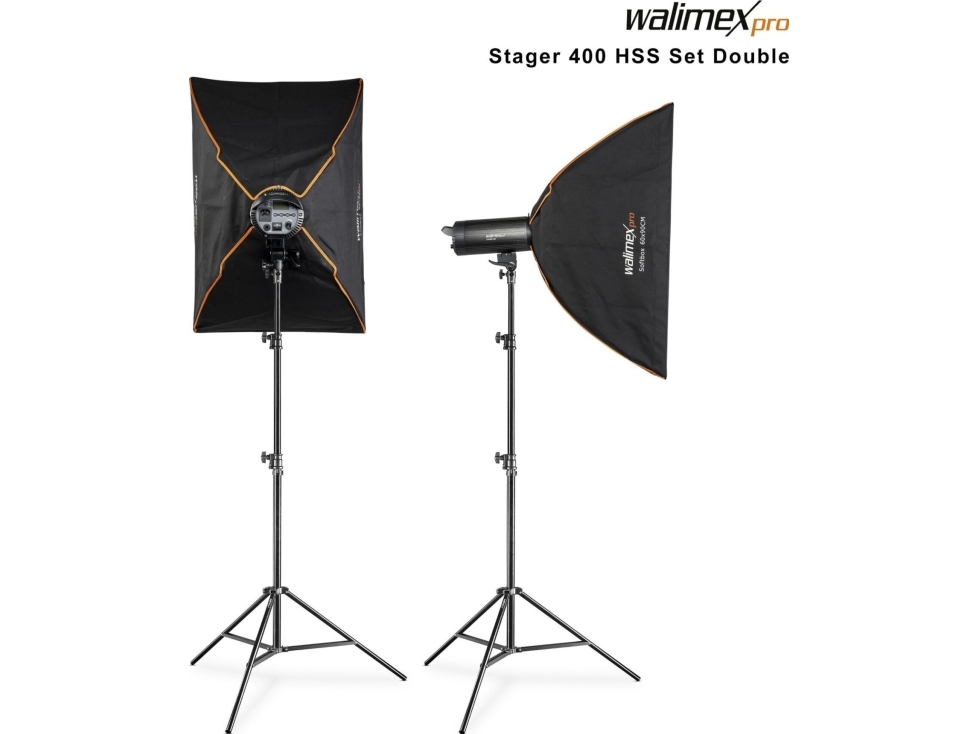 Studioleuchte Walimex Walimex Pro Stager 400 Hss Set Double