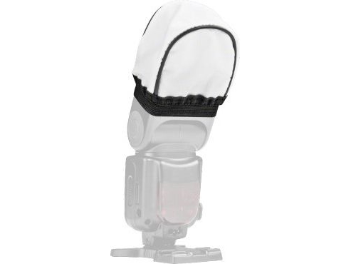Walimex Universal Fabric Diffuser - Blitz-Diffusor - Sølv/Hvid - Syntetisk Fiber - 8 Cm X 9.5 Cm