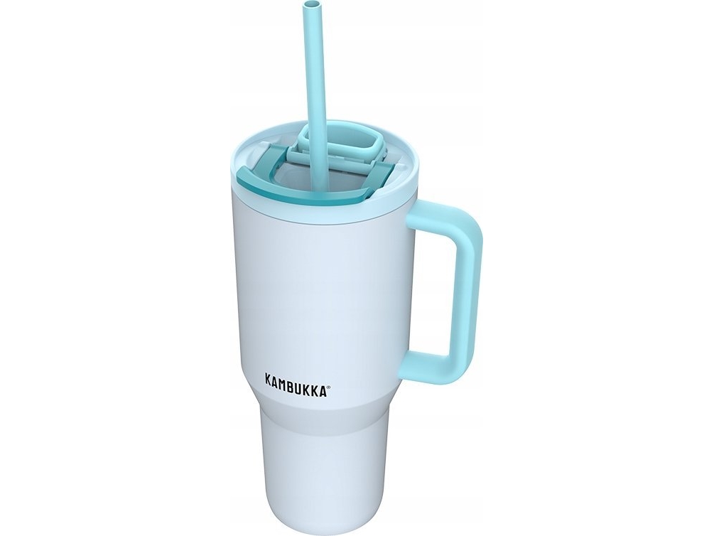 Kambukka Rio Tumbler 950Ml Frosty Coconut Thermobecher Mit Teleskopstrohhalm