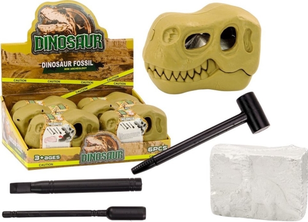 Arkæologisk udgravningssæt Dinosaurer Fossiler Kranium LEAN TOYS