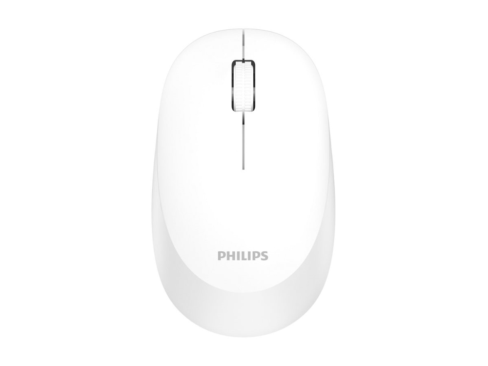 Philips 3000 Series Spk7307wl Mus Ergonomisk Höger Och Vansterhanta Optisk 3 Knappar Trådlös 2.4 Ghz Trådlös Usb Mottagare Vit