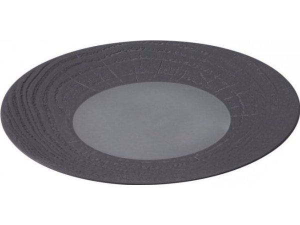 Revol Arborescence Flacher Teller 28 Cm Schwarz
