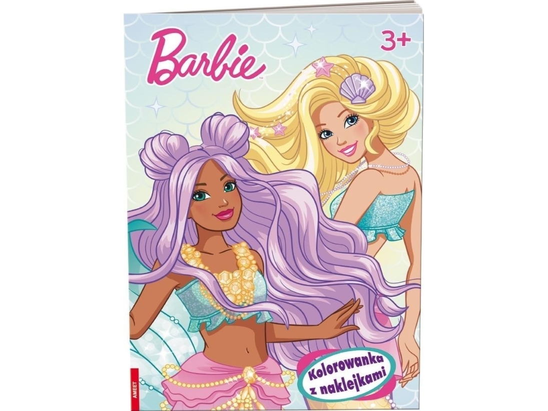 Barbie Målarbok Med Klistermarken