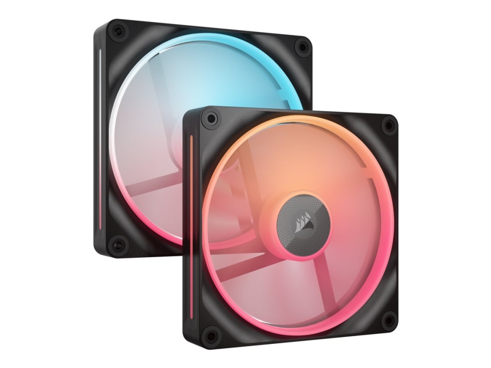 CORSAIR iCUE Link LX140-R RGB - Indsats med blæser - omvendt klinge - 140 mm - sort (pakke med 2)