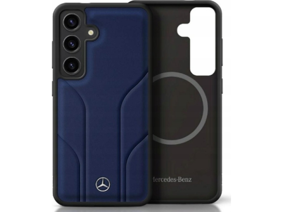 Mercedes Leather Debossed Lines Magsafe Samsung Galaxy S25 Dklas Telefonui Mlynos Spalvos