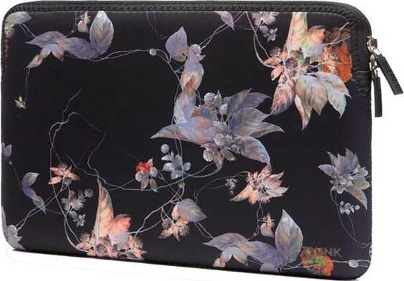 Torba Trunk Trunk 14&Quot Pc Sleeve, Black Flower. Neopr