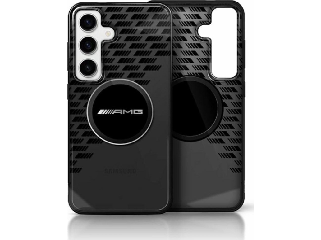 Mercedes Amg Transparent Rhombs Magsafe Samsung Galaxy S25 Mobilskal Svart