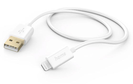 Hama 00139542, 1,5 M, Lightning, Usb A, Hanstik, Hanstik, Hvid